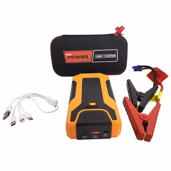 Batterie externe rechargeable sans fil, Booster de batterie, démarreur de saut de voiture
